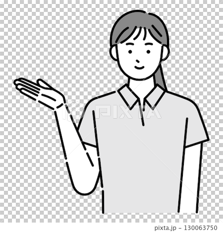 案内をする女性スタッフ 130063750