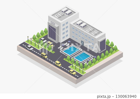Isometric hotel 130063940