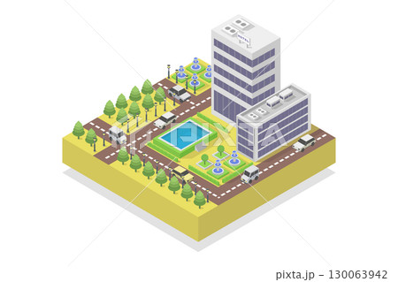 Isometric hotel 130063942