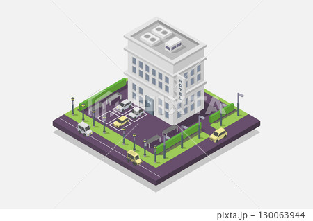 Isometric hotel 130063944