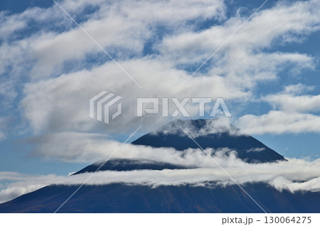 天子山地の毛無山山頂から望む富士山 130064275