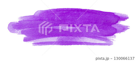 purple watercolor background. Artistic hand paint. Isolated on transparent background. 130066137