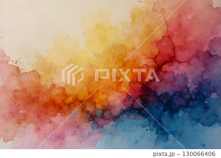 abstract watercolor on paper texture 130066406