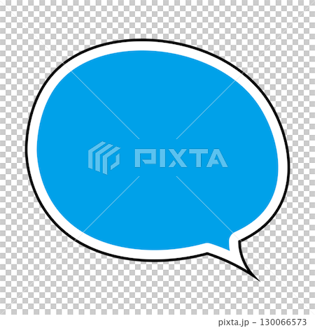 白色背景上的簡單語音氣泡圖 130066573
