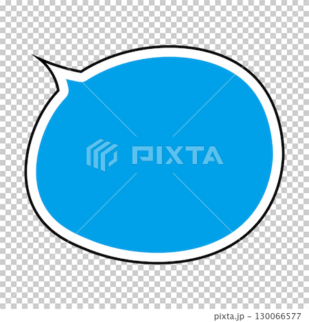 シンプルな吹き出しのイラスト 白背景 シンプルな吹き出しのイラスト 白背景 130066577