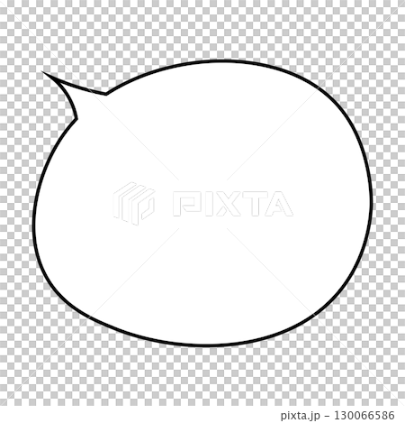 Simple speech bubble illustration on white background Simple speech bubble illustration on white background 130066586