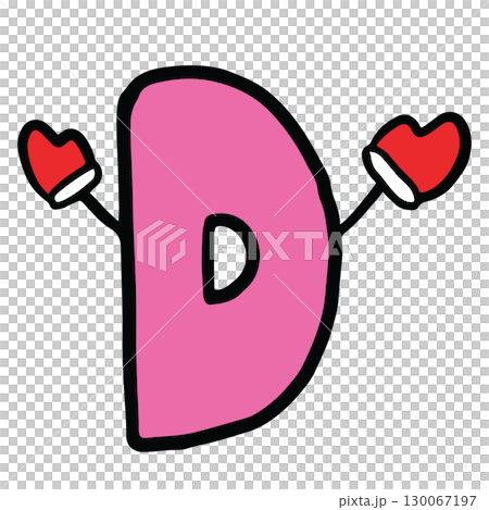 Hand drawn Christmas design of alphabet letter D with Santa glove for festive font, typography, winter season, campaign badge, initials, name, patch, calligraphy, sticker, cartoon text, message Hand drawn Christmas design of alphabet letter D with Santa glove for festive font, typography, winter season, campaign badge, initials, name, patch, calligraphy, sticker, cartoon text, message 130067197