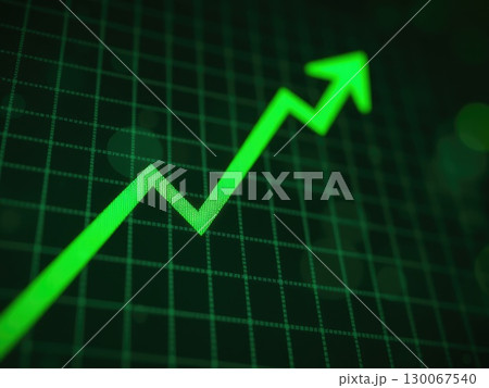 Green Upward Trend Graph with Bokeh 130067540