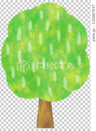 Simple tree illustration with pattern 130067837