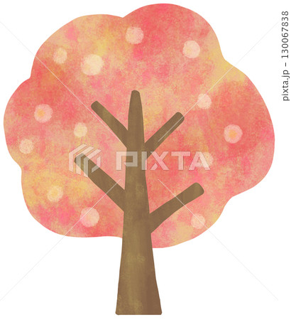 シンプルな桜の木のイラスト 130067838