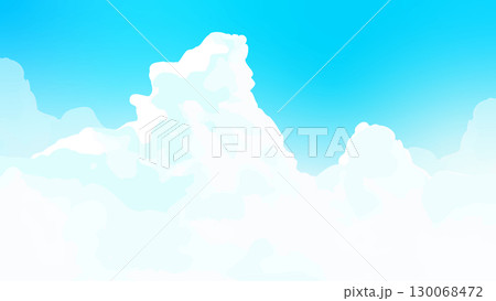 綺麗な青空の背景壁紙　横長 130068472