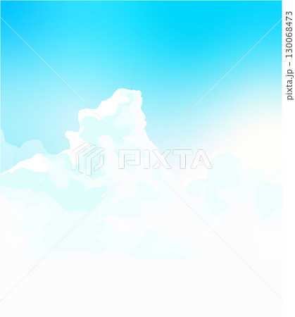 綺麗な青空の背景壁紙　縦長 130068473