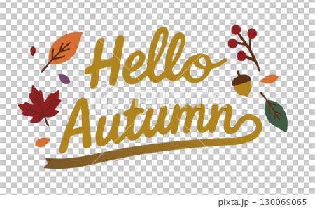 Hello Autumn 英語フレーズ(リボン付き) Hello Autumn 英語フレーズ(リボン付き) 130069065