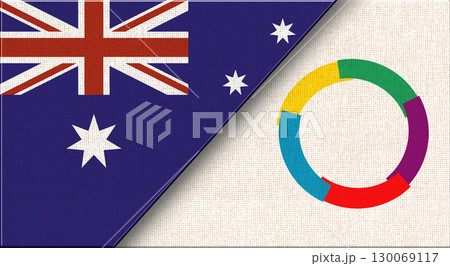 Flags of Australia and Organisation internationale de la Francophonie Flags of Australia and Organisation internationale de la Francophonie 130069117