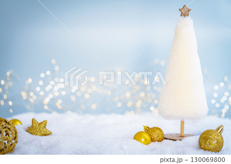 Minimalist Festive Christmas background. Minimalist Festive Christmas background. 130069800