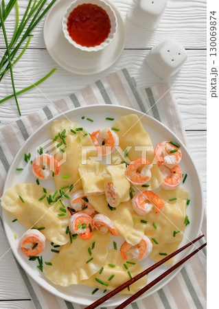 dim sum, chinese dumplings with shrimp filling dim sum, chinese dumplings with shrimp filling 130069874