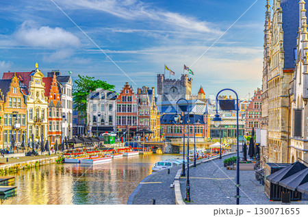 Historic city center of Ghent town 130071655