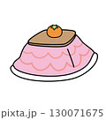 イラスト素材：みかんとこたつのイラスト 130071675