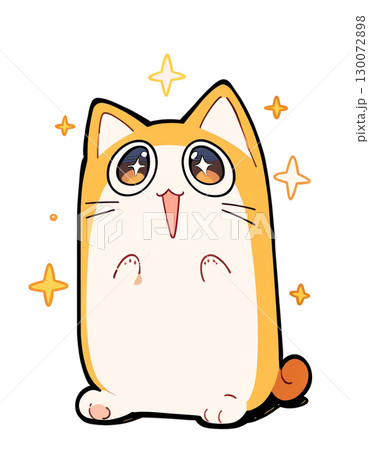 ネコのかわいいイラスト 130072898