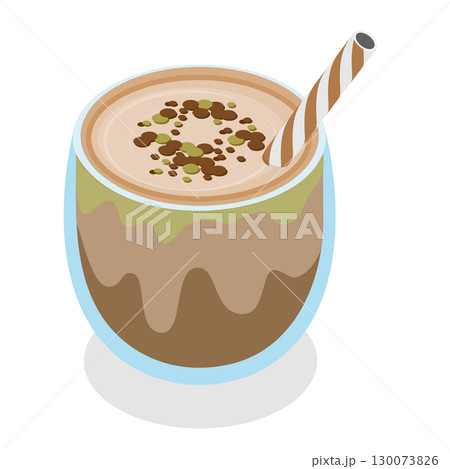 3D Isometric Flat Vector Illustration of Traditional Brazilian Cuisine, Delicious Latin American Food. Item 5 130073826