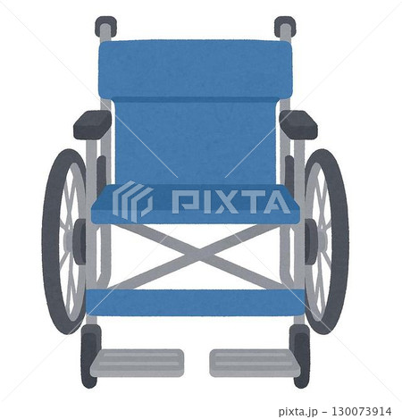 車いすの正面から見たイラスト 車いすの正面から見たイラスト 130073914