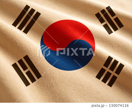 韓国の国旗 130074116