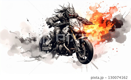 ゴーストライダーと火の爆発 / Ghost Rider with Fiery Explosions ゴーストライダーと火の爆発 / Ghost Rider with Fiery Explosions 130074162