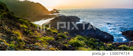 サンポウの朝景色　パノラマ　【宮崎県日向市】 130074714