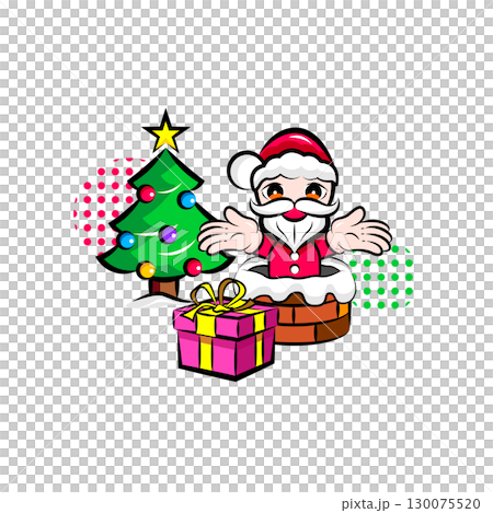 Christmas | Useful seasonal event materials series (winter) | Pop one-point illustrations 130075520