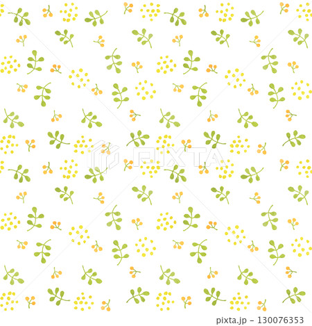 手描き風・植物のシームレスパターン 手描き風・植物のシームレスパターン 130076353