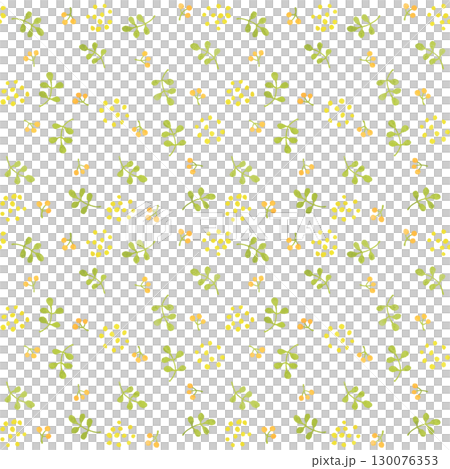 手描き風・植物のシームレスパターン 手描き風・植物のシームレスパターン 130076353