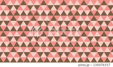 三角の幾何学模様_ピンク色のバレンタインカラー 130076357