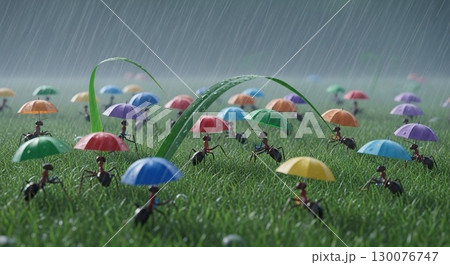 雨降りの蟻 130076747