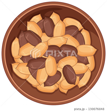 Bowl of Roasted and Raw Pumpkin Seeds Top View Bowl of Roasted and Raw Pumpkin Seeds Top View 130076848