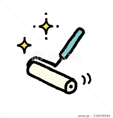 粘着クリーナー コロコロ 掃除用具 イラスト 手描き シンプル 素材 粘着クリーナー コロコロ 掃除用具 イラスト 手描き シンプル 素材 130076940