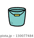 バケツ　掃除用具　イラスト　手描き　シンプル　素材 130077484