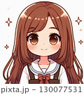 茶髪ロングの清楚な女の子 130077531
