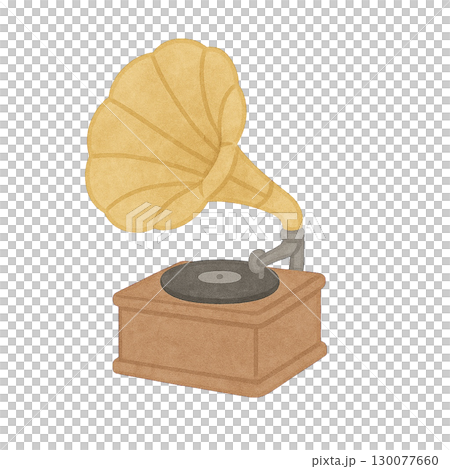 蓄音機のイラスト 蓄音機のイラスト 130077660