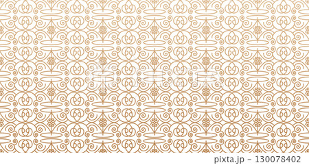 Ornate Swirls lines Ornamental Texture vintage background golden colors isolated white backgrounds for fabric, textile, cover, wrapping paper, Simple lattice graphic designs Ornate Swirls lines Ornamental Texture vintage background golden colors isolated white backgrounds for fabric, textile, cover, wrapping paper, Simple lattice graphic designs 130078402