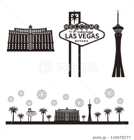 ラスベガスの街並み 130078577