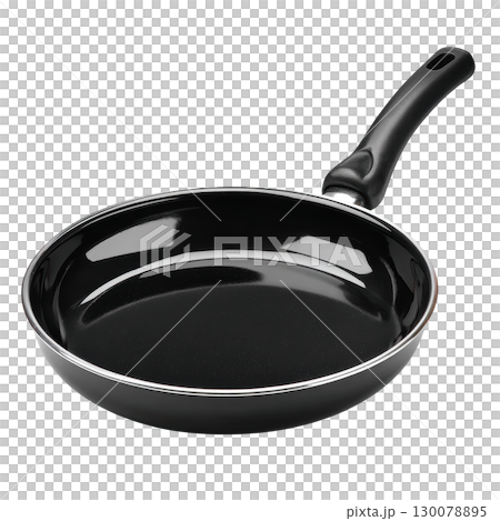 Black Non-Stick Frying Pan with Ergonomic Handle Ideal for Cooking and Frying Various Foods at Home 130078895