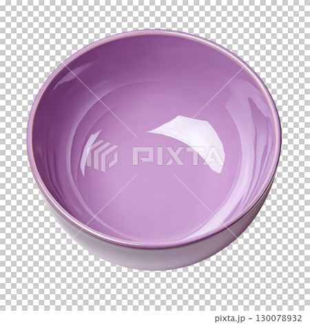 Aesthetic Purple Bowl with Glossy Finish Perfect for Serving and Displaying Food in Modern Kitchens 130078932