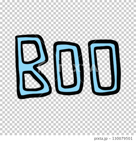 Hand drawn Halloween illustration of BOO letters for decoration, campaign badge, Halloween party, icons, comic, trick or treat, post card, font, typography, text, message, calligraphy Hand drawn Halloween illustration of BOO letters for decoration, campaign badge, Halloween party, icons, comic, trick or treat, post card, font, typography, text, message, calligraphy 130079501