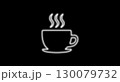 ネオンサイン ライト コーヒーカップ　ホワイト 130079732