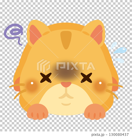 生病的倉鼠的插圖 130080437