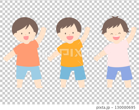 笑っている子供 130080695