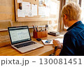 Modern workspace focused on analytics and SEO strategies to enhance productivity 130081451