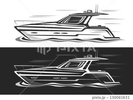 Vector logo for Motorboat Vector logo for Motorboat 130081631