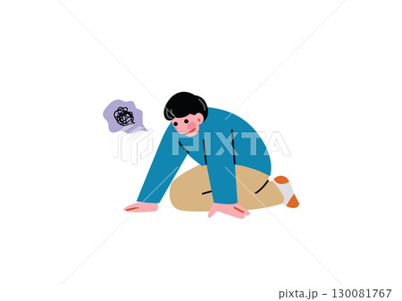 悩みを抱える男性 130081767