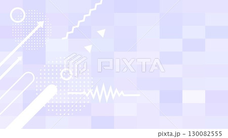 ビジネス背景　デジタル幾何学的グラデーション　青紫色　図形　バナー　ベクター 130082555